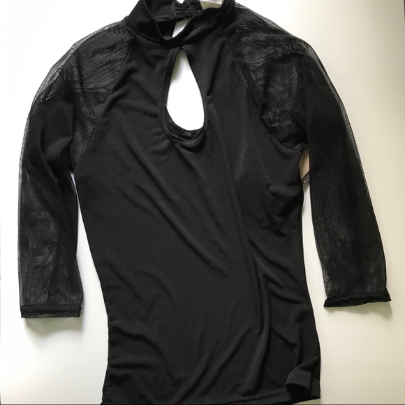 Body Wrappers | Tops | Body Wrappers Dance Top Mesh Sleeves New With ...